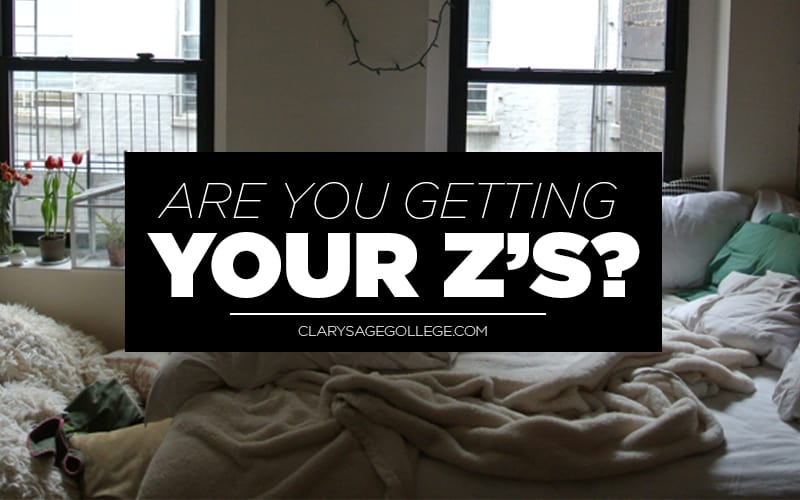 Are you getting your zs