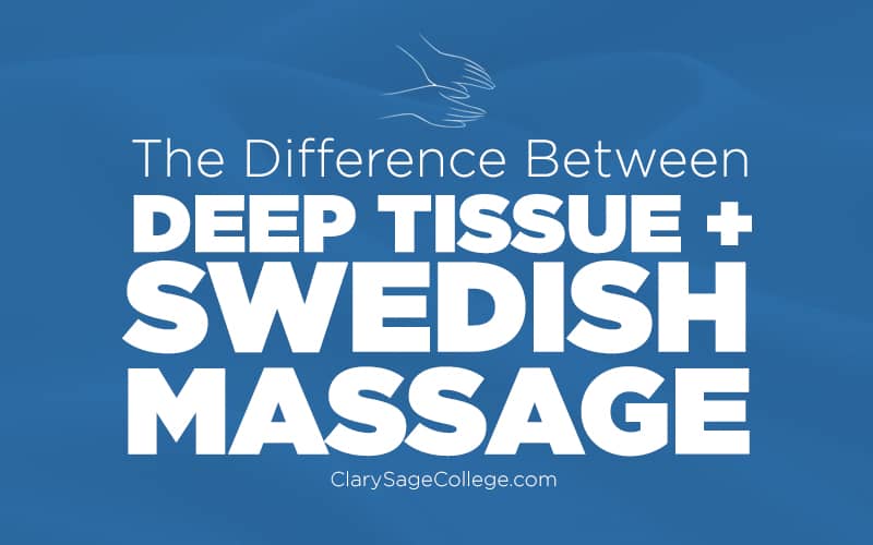 The difference between deep tissue and swedish massage