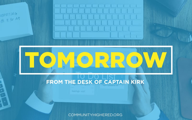 TOMORROW - Captain Kirk Blog