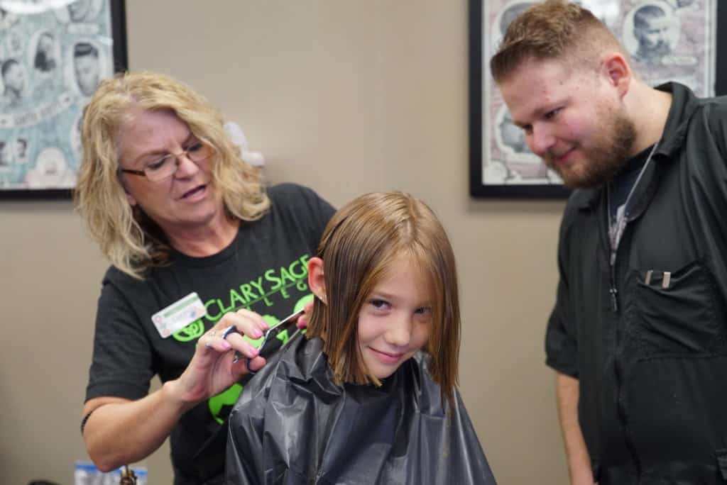 Clary Sage College Barber Students Volunteering in Tulsa