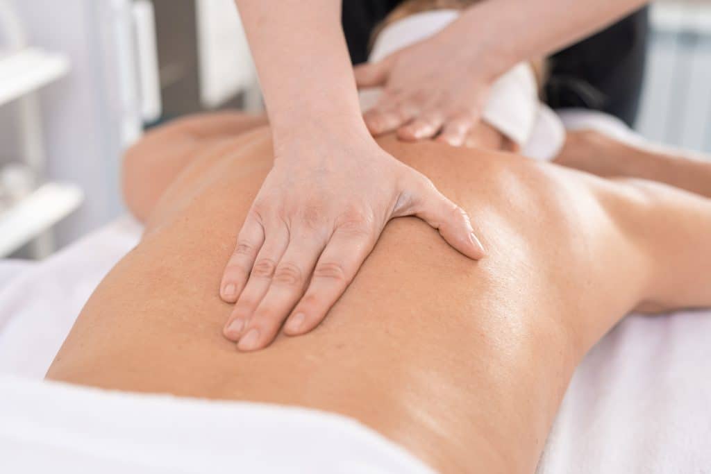 Massage therapy for back